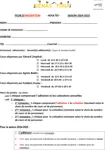 Fiche de réInscription Adultes 2024 2025