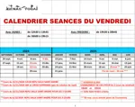 calendrier VENDREDI 2024 2025